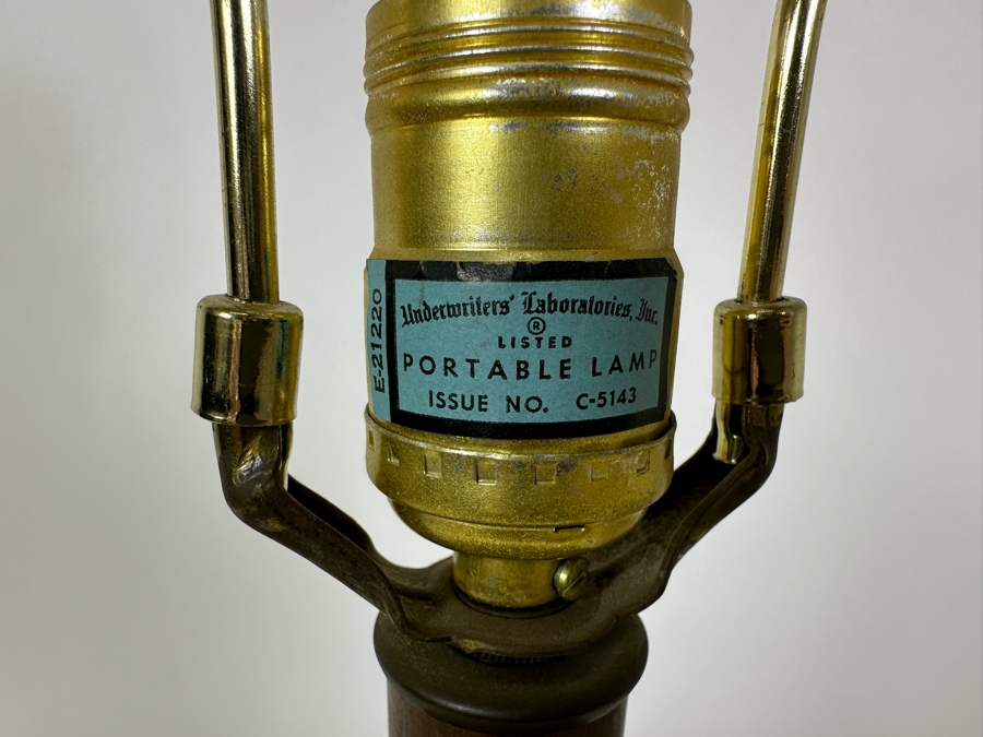 Pair Of Mid-Century Pottery Lamps No Shades 36H [Photo 9]