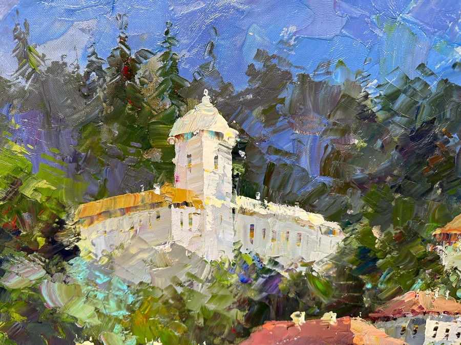 Large Original Seascape Oil On Canvas Painting Signed Antonio 72 X 48 Framed 80 X 56 [Photo 14]