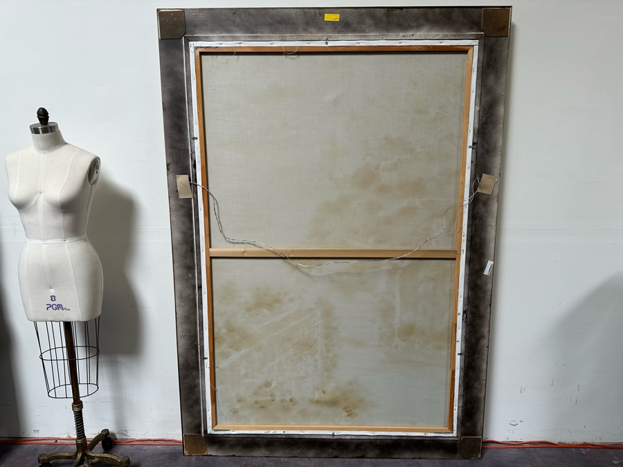 Large Original Seascape Oil On Canvas Signed Painting 48 X 72 Framed 58.5 X 82.5 [Photo 17]