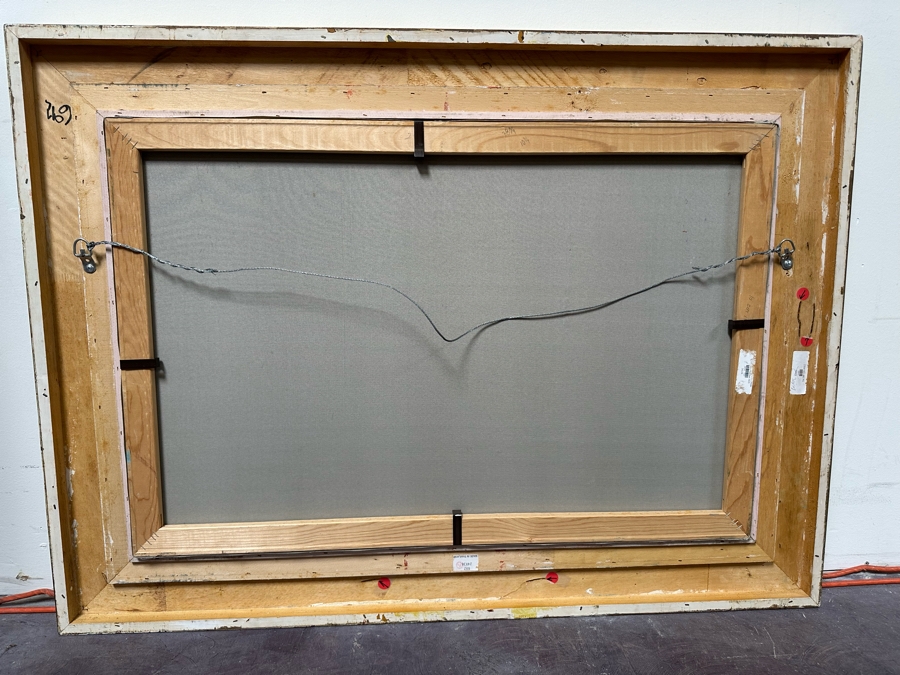 Original Seascape Oil On Canvas Painting Signed S. Roberto 36 X 24 Framed 45 X 33 [Photo 15]