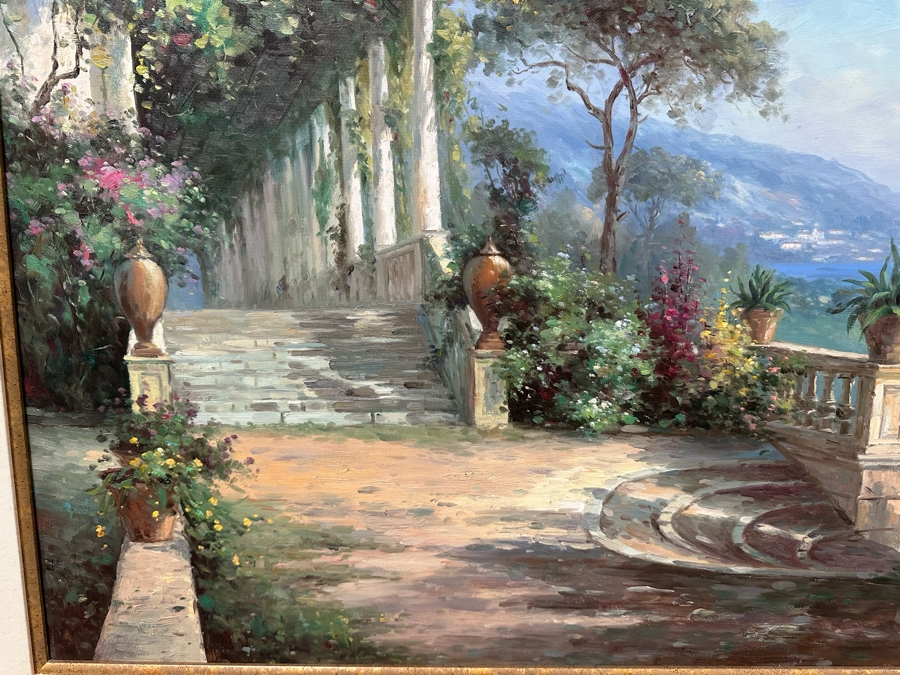 Original Seascape Oil On Canvas Painting Signed S. Roberto 36 X 24 Framed 45 X 33 [Photo 9]