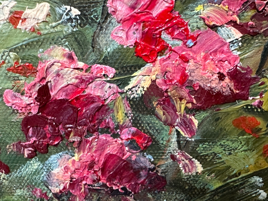 Large Original Cityscape Seascape Oil On Canvas Painting Signed Johnson 36 X 48 Framed 48 X 60 Retails $2,800 [Photo 14]