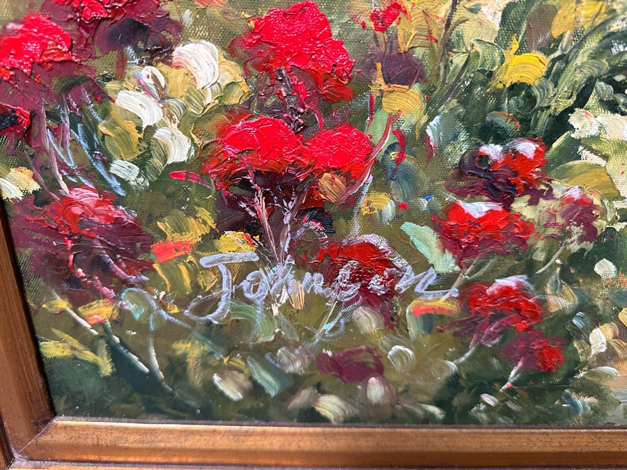 Large Original Cityscape Seascape Oil On Canvas Painting Signed Johnson 36 X 48 Framed 48 X 60 Retails $2,800 [Photo 12]