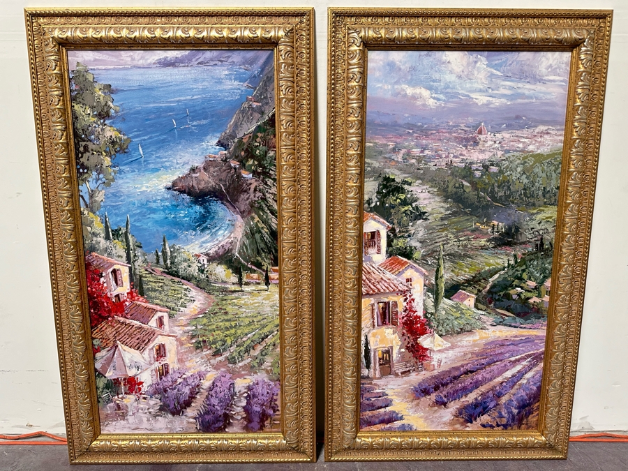 Pair Of Canvas Prints 20 X 40 Framed 27 X 47 [Photo 6]