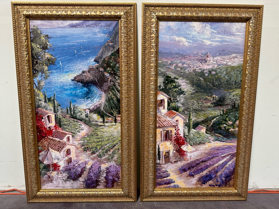 Pair Of Canvas Prints 20 X 40 Framed 27 X 47 [Photo 4]