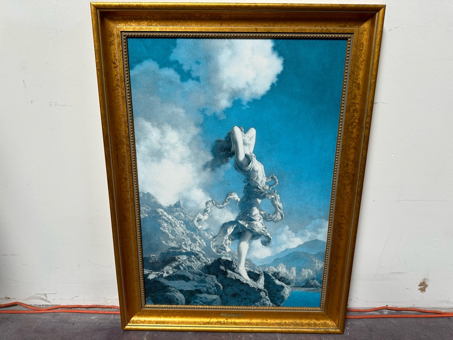 Maxfield Parrish (1870-1966) Canvas Print Titled Ecstasy, 1930 24 X 34 Framed 29.5 X 39.5 [Photo 3]
