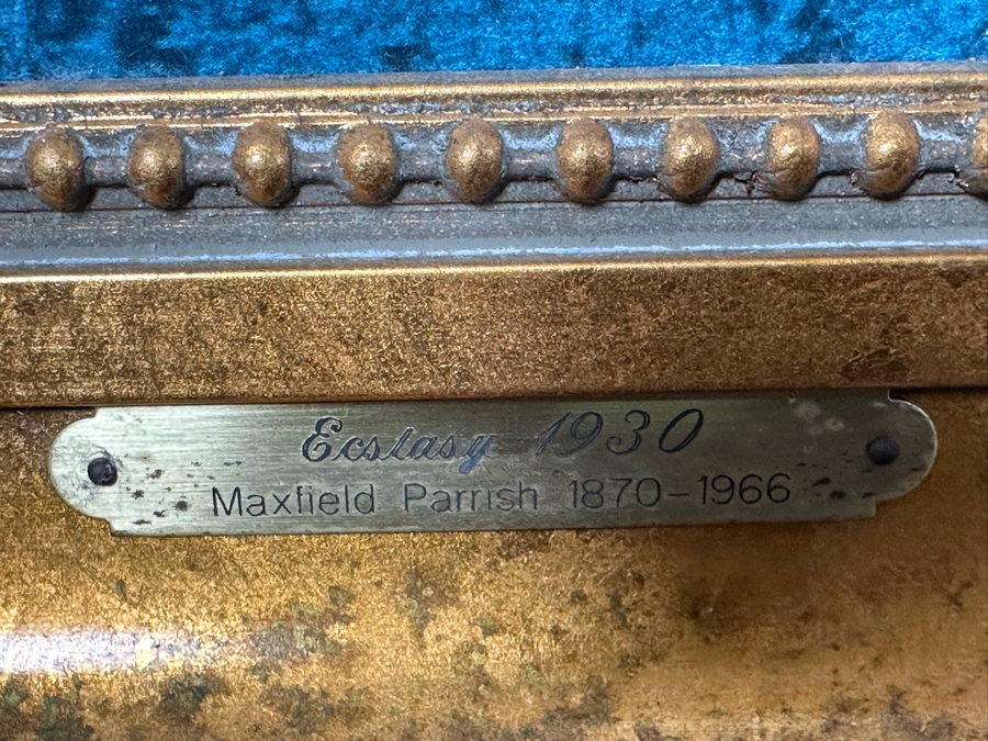 Maxfield Parrish (1870-1966) Canvas Print Titled Ecstasy, 1930 24 X 34 Framed 29.5 X 39.5 [Photo 9]