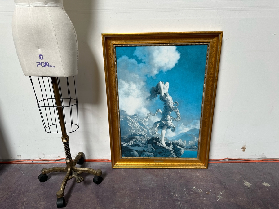 Maxfield Parrish (1870-1966) Canvas Print Titled Ecstasy, 1930 24 X 34 Framed 29.5 X 39.5 [Photo 2]