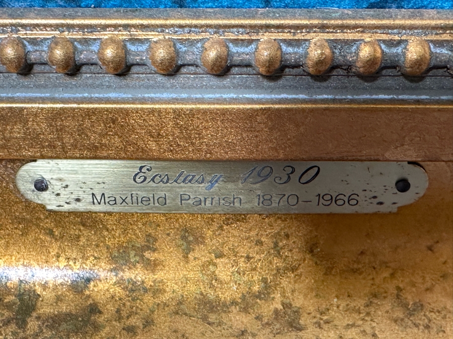 Maxfield Parrish (1870-1966) Canvas Print Titled Ecstasy, 1930 24 X 34 Framed 29.5 X 39.5 [Photo 8]