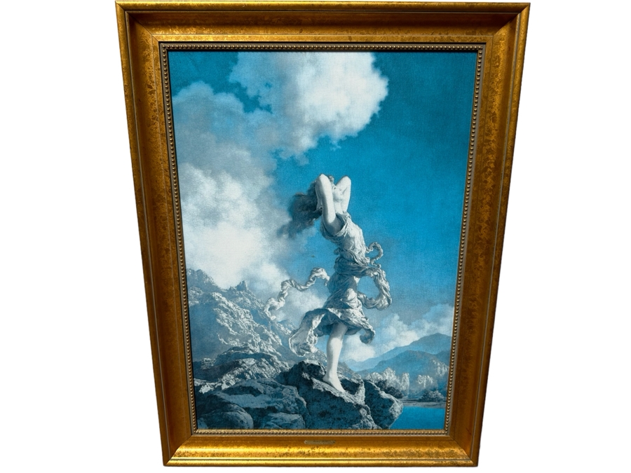 Maxfield Parrish (1870-1966) Canvas Print Titled Ecstasy, 1930 24 X 34 Framed 29.5 X 39.5