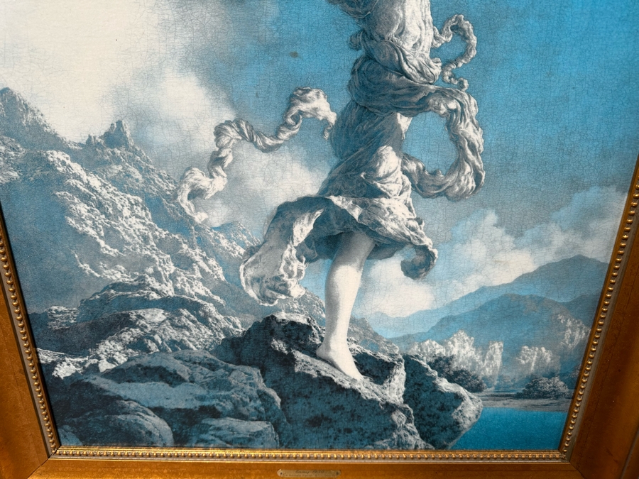 Maxfield Parrish (1870-1966) Canvas Print Titled Ecstasy, 1930 24 X 34 Framed 29.5 X 39.5 [Photo 6]