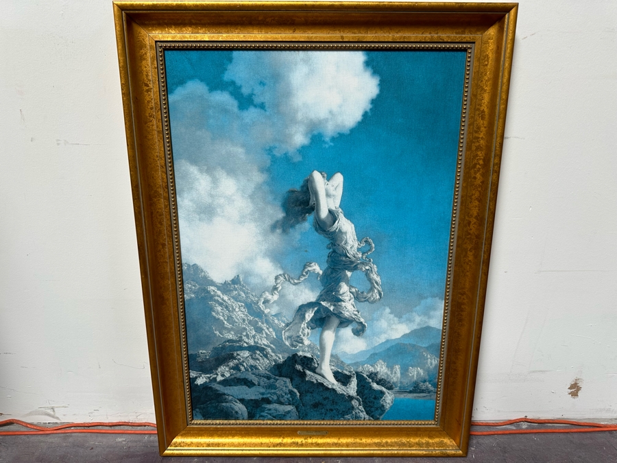 Maxfield Parrish (1870-1966) Canvas Print Titled Ecstasy, 1930 24 X 34 Framed 29.5 X 39.5 [Photo 4]