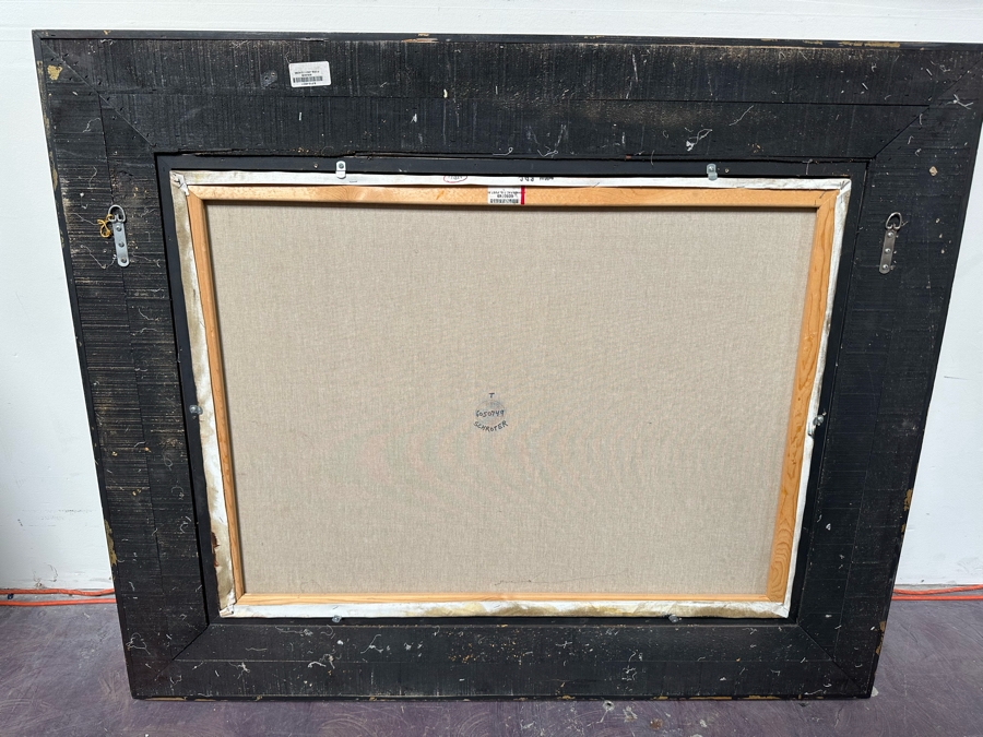 Original Still Life With Parrot And Fruit Painting On Canvas Signed Schroter 40 X 30 Framed 54.5 X 45 [Photo 19]