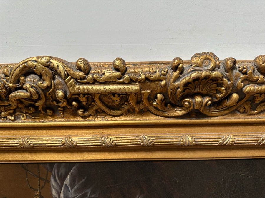 Original Still Life With Parrot And Fruit Painting On Canvas Signed Schroter 40 X 30 Framed 54.5 X 45 [Photo 18]