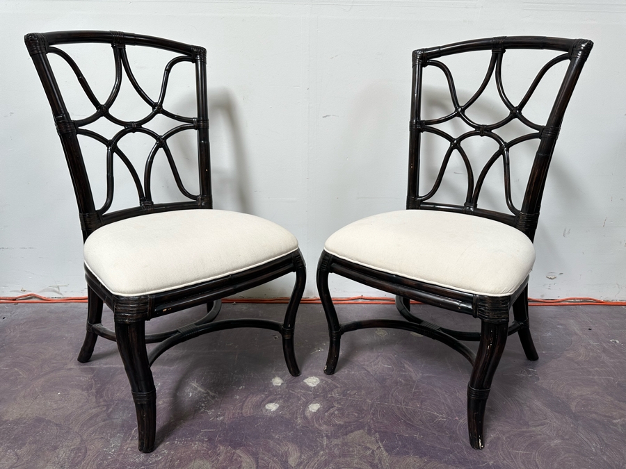 Pair Of Aristica Rattan Side Chairs [Photo 5]