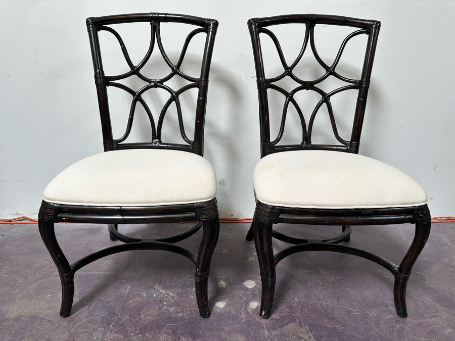 Pair Of Aristica Rattan Side Chairs [Photo 2]