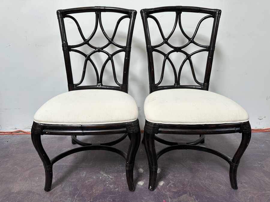 Pair Of Aristica Rattan Side Chairs [Photo 7]