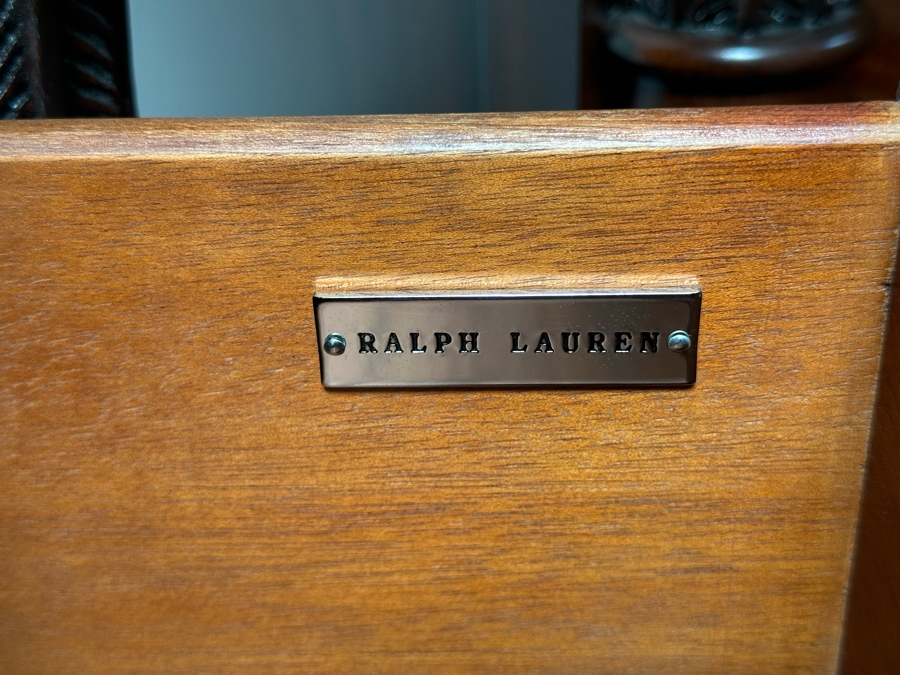 Pair Of Ralph Lauren Safari Mahogany Chest Of Drawers Dressers 35W X 21D X 32H [Photo 13]