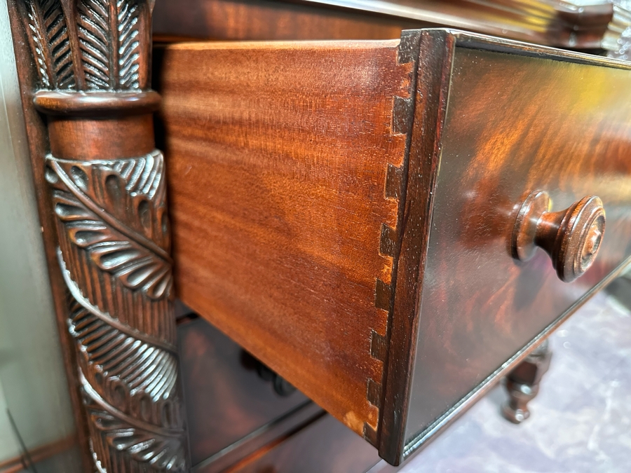 Pair Of Ralph Lauren Safari Mahogany Chest Of Drawers Dressers 35W X 21D X 32H [Photo 11]