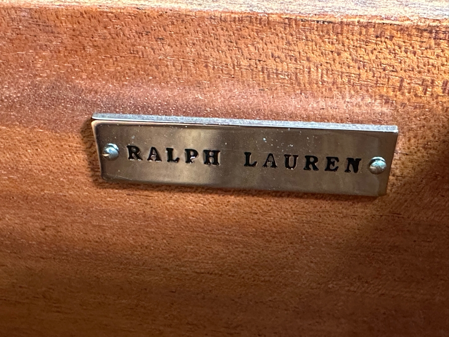 Pair Of Ralph Lauren Safari Mahogany Chest Of Drawers Dressers 35W X 21D X 32H [Photo 10]