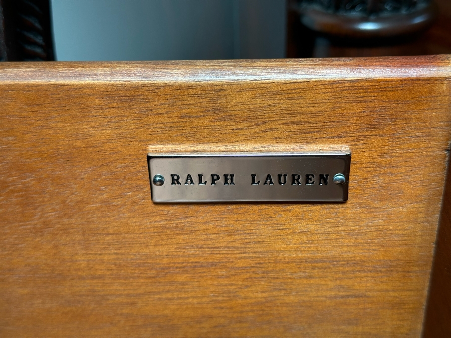 Pair Of Ralph Lauren Safari Mahogany Chest Of Drawers Dressers 35W X 21D X 32H [Photo 12]
