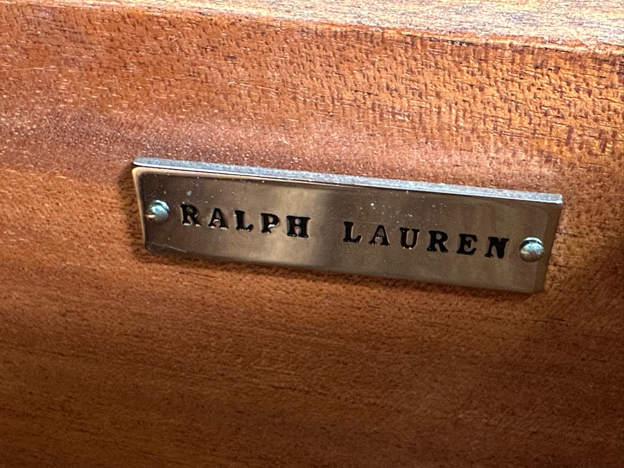 Pair Of Ralph Lauren Safari Mahogany Chest Of Drawers Dressers 35W X 21D X 32H [Photo 9]