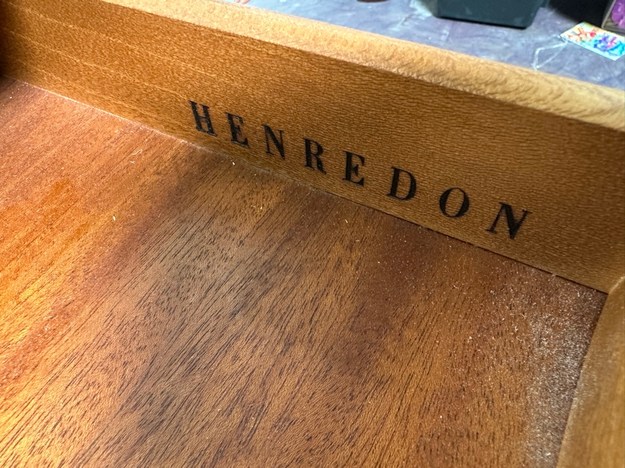 Henredon Wooden Side Table With Drawer 30W X 26.5H [Photo 8]