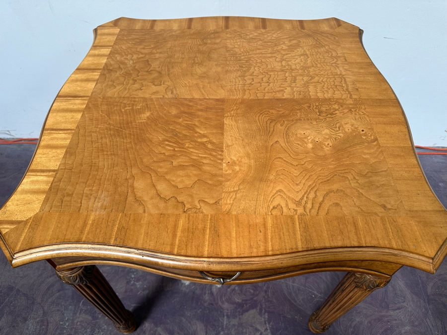 Henredon Wooden Side Table With Drawer 30W X 26.5H [Photo 7]