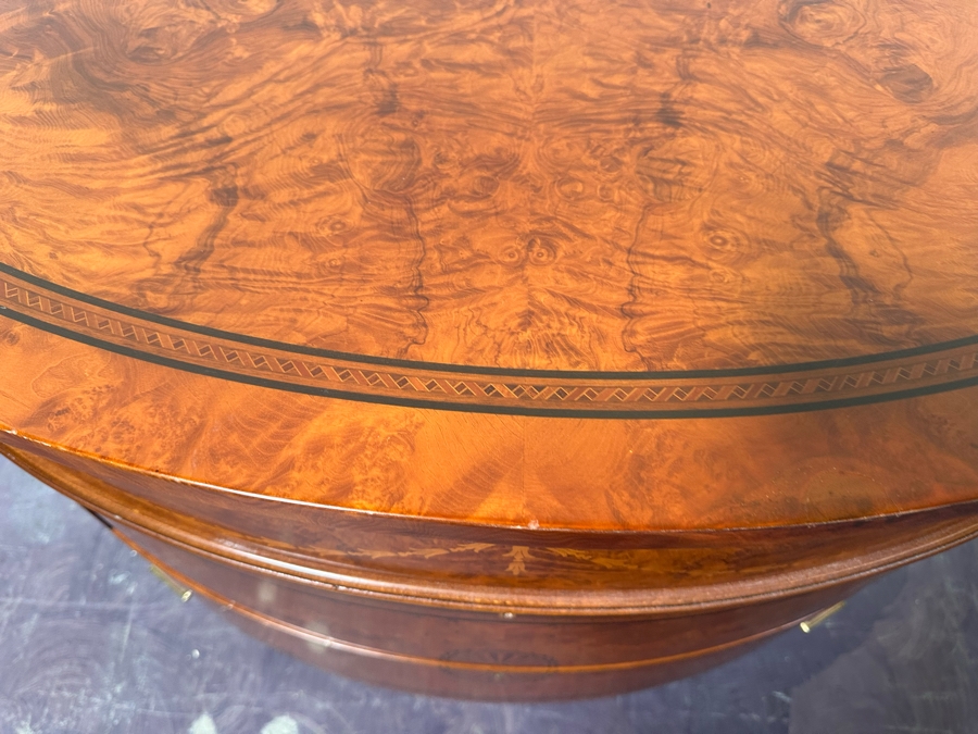 Francesco Molon Giemme Fine Furniture Demilune Commode 3 Lockable Drawers With Skeleton Key 46W X 18D X 33H Retails $2,100 [Photo 22]