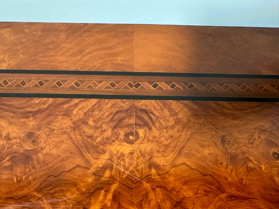 Francesco Molon Giemme Fine Furniture Demilune Commode 3 Lockable Drawers With Skeleton Key 46W X 18D X 33H Retails $2,100 [Photo 23]