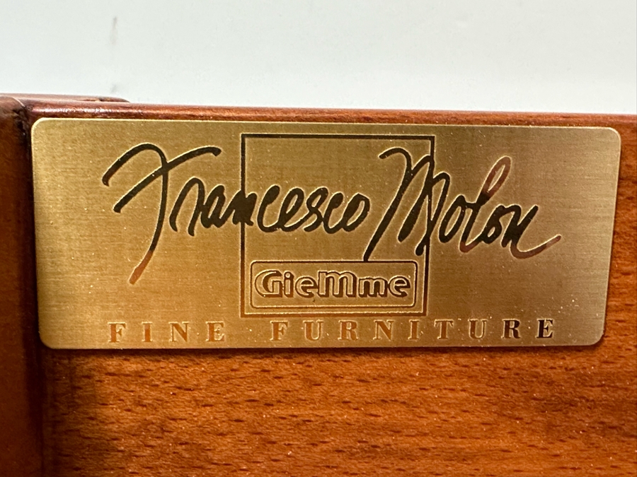 Francesco Molon Giemme Fine Furniture Demilune Commode 3 Lockable Drawers With Skeleton Key 46W X 18D X 33H Retails $2,100 [Photo 16]