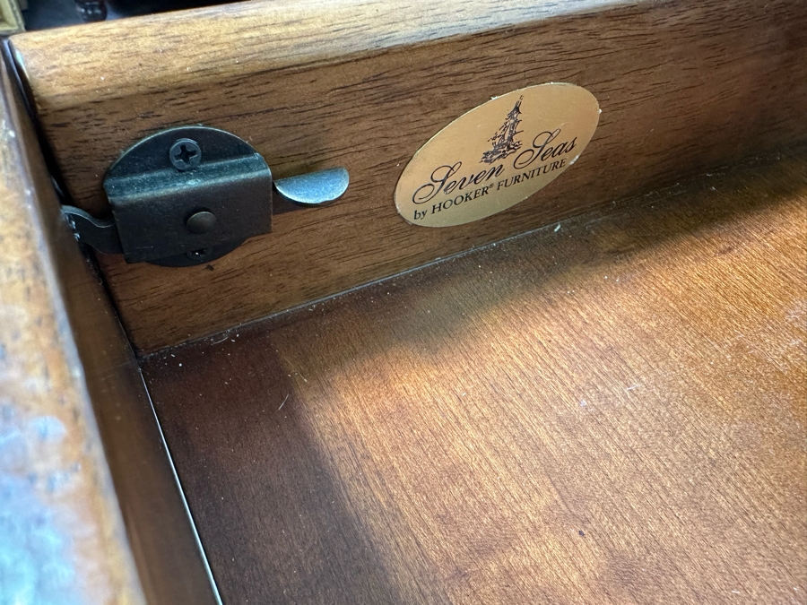 Seven Seas By Hooker Furniture Writing Desk With Three Drawer 60W X 30D X 30.5H [Photo 10]