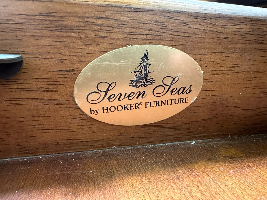 Seven Seas By Hooker Furniture Writing Desk With Three Drawer 60W X 30D X 30.5H [Photo 8]