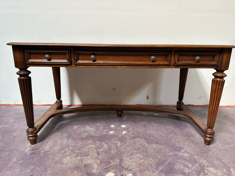 Seven Seas By Hooker Furniture Writing Desk With Three Drawer 60W X 30D X 30.5H [Photo 6]