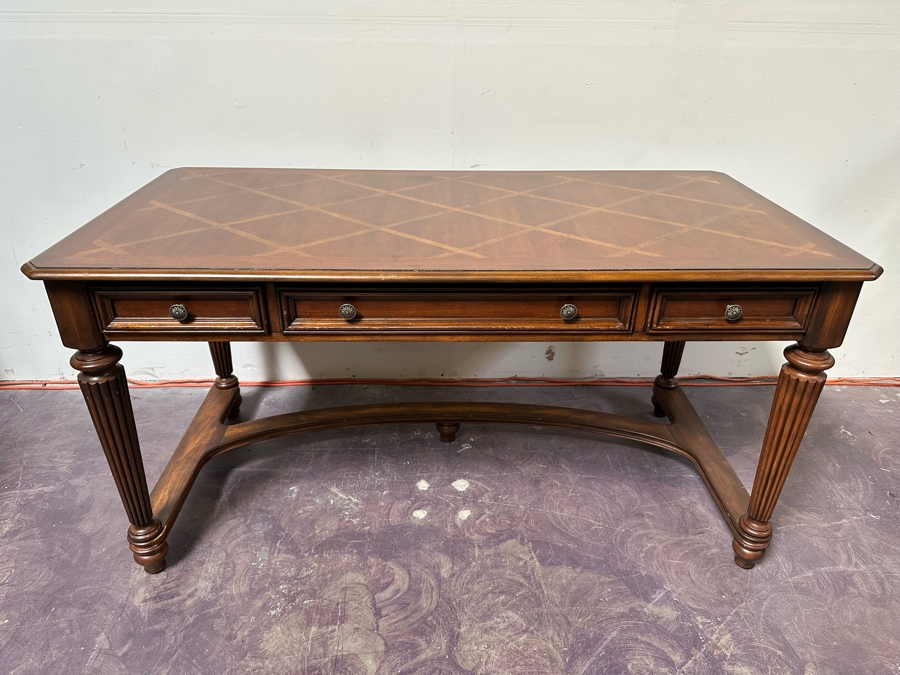 Seven Seas By Hooker Furniture Writing Desk With Three Drawer 60W X 30D X 30.5H [Photo 4]