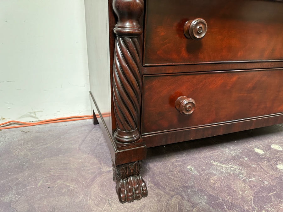 Ralph Lauren Mahogany Chest Of Drawers 6-Drawer Dresser With Claw Feet 48W X 23D X 42H [Photo 17]