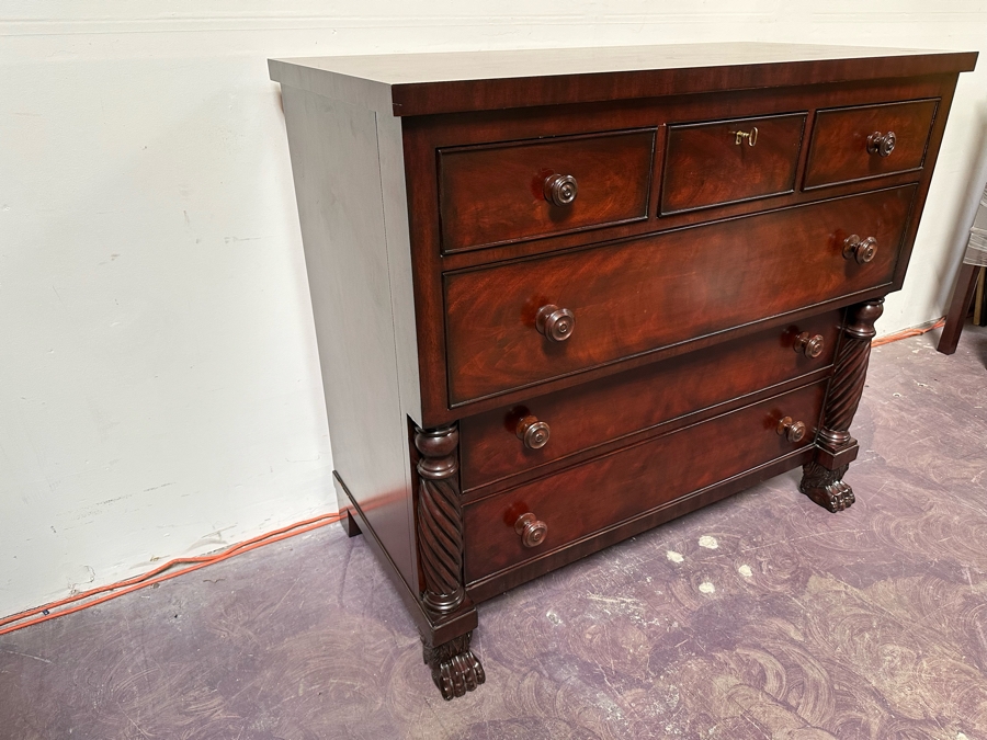 Ralph Lauren Mahogany Chest Of Drawers 6-Drawer Dresser With Claw Feet 48W X 23D X 42H [Photo 20]