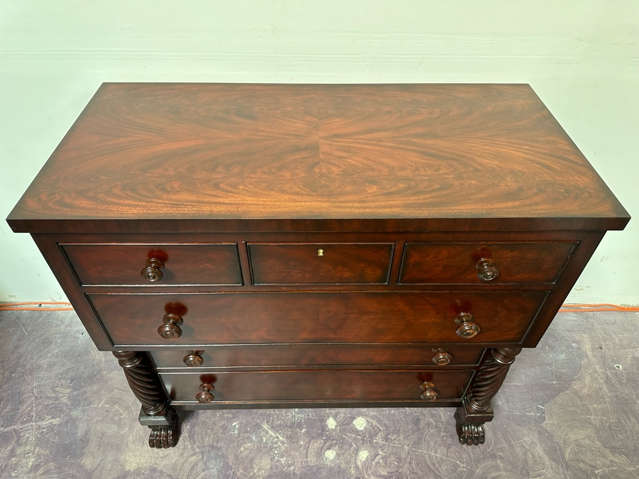 Ralph Lauren Mahogany Chest Of Drawers 6-Drawer Dresser With Claw Feet 48W X 23D X 42H [Photo 9]