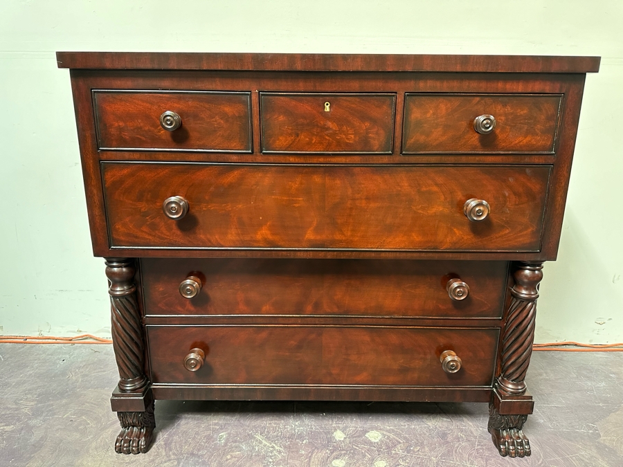 Ralph Lauren Mahogany Chest Of Drawers 6-Drawer Dresser With Claw Feet 48W X 23D X 42H [Photo 7]
