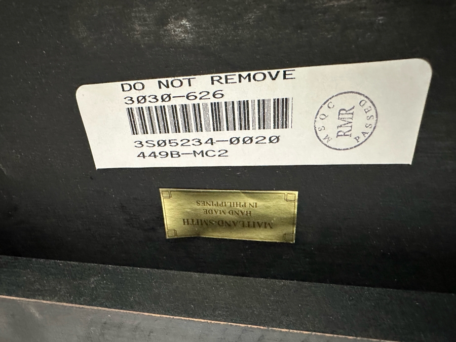 Maitland-Smith Wooden Gaming Table With Two Drawers Missing One Drawer Pull 30W X 30.5D X 32H [Photo 26]