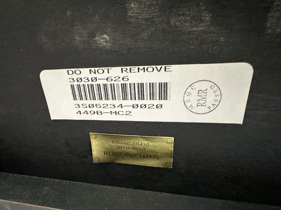 Maitland-Smith Wooden Gaming Table With Two Drawers Missing One Drawer Pull 30W X 30.5D X 32H [Photo 27]