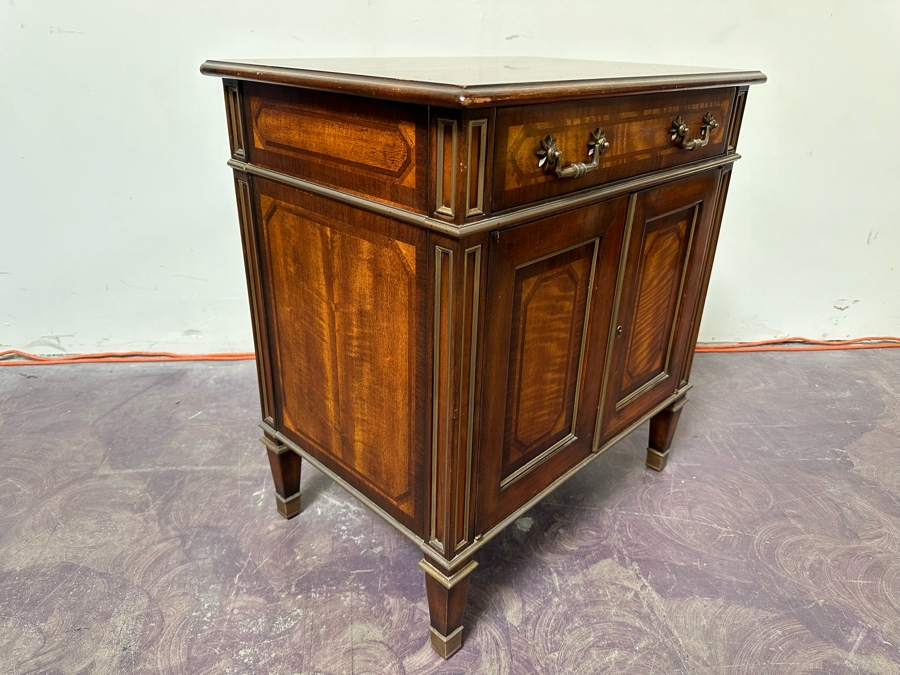 Theodore Alexander Wooden Cabinet With Drawer 26W X 18D X 28H [Photo 7]