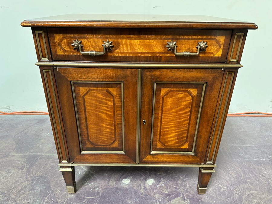 Theodore Alexander Wooden Cabinet With Drawer 26W X 18D X 28H [Photo 2]