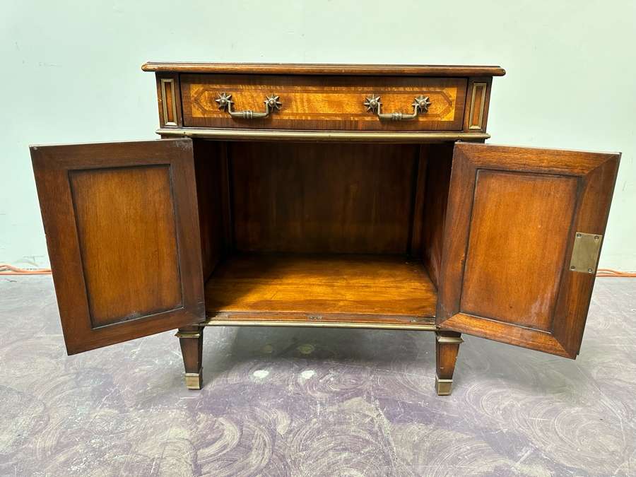 Theodore Alexander Wooden Cabinet With Drawer 26W X 18D X 28H [Photo 8]