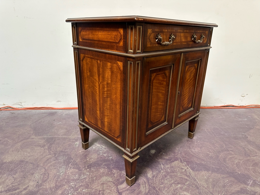 Theodore Alexander Wooden Cabinet With Drawer 26W X 18D X 28H [Photo 6]