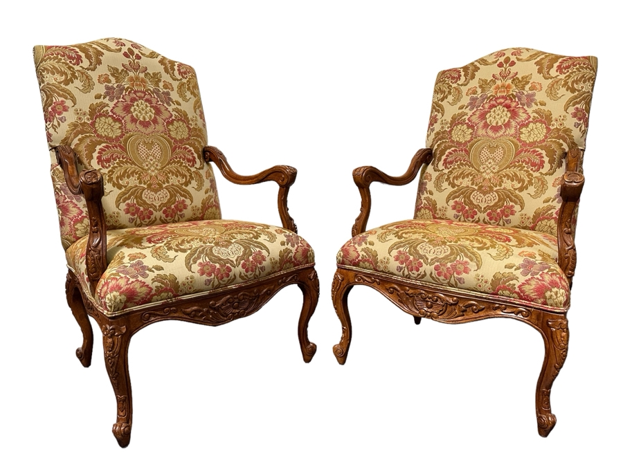 Pair Of Upholstered Armchairs 29W X 26D X 47H [Photo 1]
