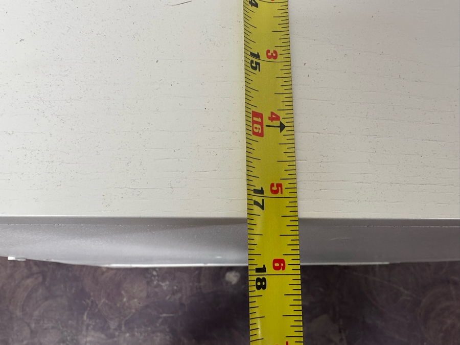 Crate & Barrel White Wooden Nightstand With Drawer 27W X 17D X 28H [Photo 9]