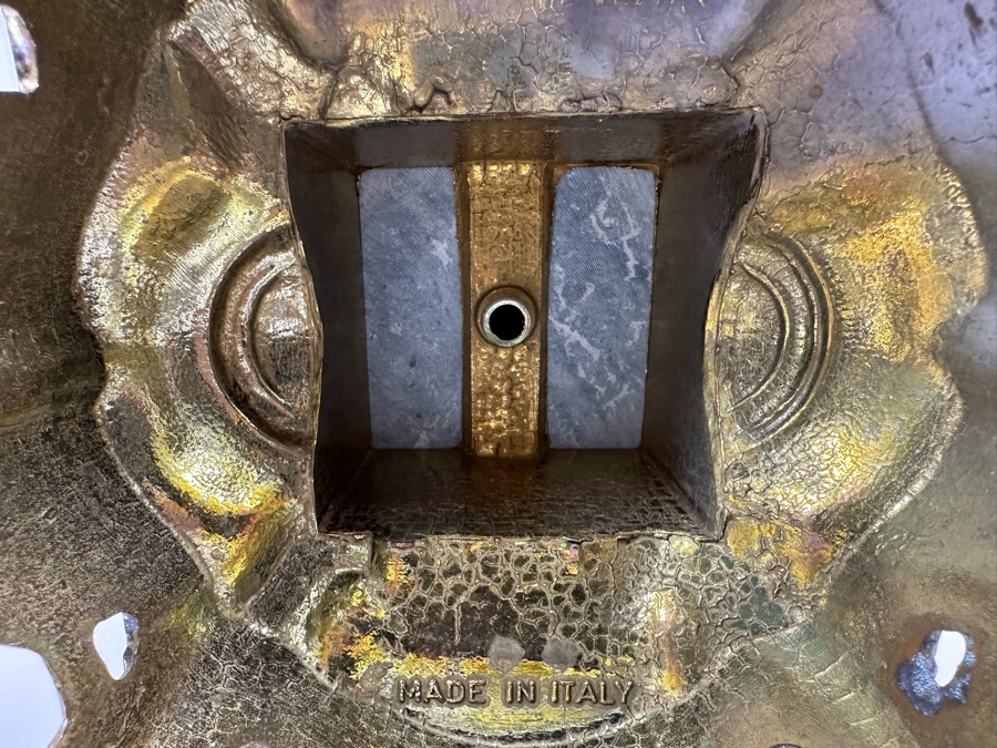 Pair Of Italian Marble And Brass Candelabra 24.5H [Photo 16]