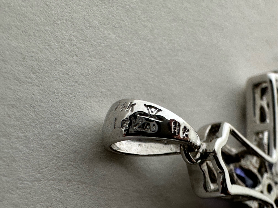 14K Gold Le Vian Diamond Cross Pendant 3.7g [Photo 10]