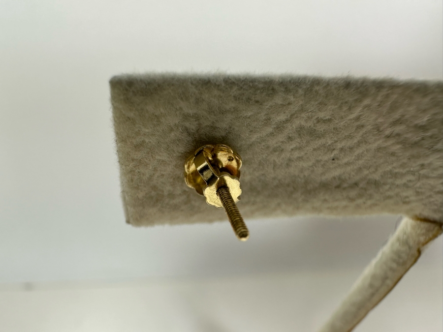 14K Gold Aquamarine Earrings 2.8g [Photo 15]